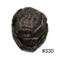 thumbnail image 2 of Toupee for Men Hairpiece Replacement System Male Prosthesis Full Poly Thin Soft Human Hair Piece 8X10 Injected PU Durable Skin Mens Wig #1B off Black, 2 of 8
