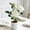 White#5, variant on Mini Artificial Rose Bonsai, 12" Silk Flower Potted Plants with White Planter, Realistic Faux Rose Shrub for Home Office Desktop Decor, No Maintenance Required, 1PK