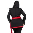 thumbnail image 2 of Leg Avenue Women's Plus Size Black Ninja Assassin Costume, 2 of 5