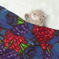 thumbnail image 2 of Yiaed Wild Berries Print Dog Blankets-Cat Blanket Washable for Couch Protection,Puppy Blanket, Soft Plush Reversible Throw Furniture Protector-Medium, 2 of 8
