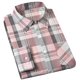 thumbnail image 1 of Camisa Cromoncent para hombre, casual, a cuadros, franela, rosa y gris, 1 of 7