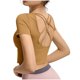 thumbnail image 2 of Fiudx Ropa de Mujer Blusas Deportivas Informales con Cuello Redondo y Manga Corta Sin Espalda para Mujer, 2 of 4
