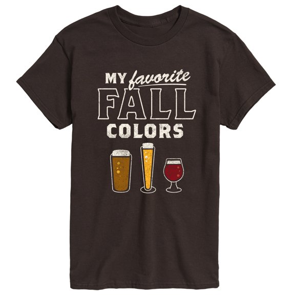Instant Message - My Favorite Fall Colors Beer Men's Short Sleeve Graphic T-Shirt