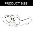 thumbnail image 2 of Retro Round Blue Light Glasses for Women Computer Glasses Big Eyewear Frame, 2 of 5