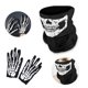 thumbnail image 4 of Guantes de esqueleto de Halloween YONGSHENG con máscara facial de calavera Unisex, 4 of 5