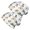 Dinosaur and Egg White Pattern, variant on Dinosaur and Floral Light Blue Pattern 2 Pack Slouchy Beanie Hat, Casual Daily Beanie with Stretchy Fabric & Soft Texture, Lightweight Flexible Gifts for Unisex Men Women