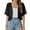 28# Black, variant on Shrug Cardigan for Women Bolero Open Front Cover Up Sheer Short Sleeve Kimonos for Evening Dress Beige M