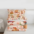 thumbnail image 5 of Erosebridal Kawaii Capybara Full Size Comforter Sets,Cute Flowers Floral Bedding Sets For Girls Kids Reversible 3-Piece, 5 of 7