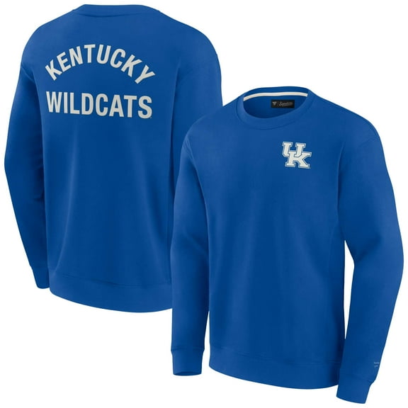 Unisex Fanatics Royal Kentucky Wildcats Super Soft Pullover Crew Sweatshirt
