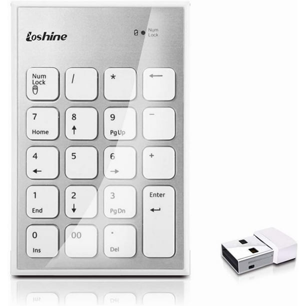 Wireless Numeric Keyboard, Hiazul Portable Slim 2.4G Wireless Mini