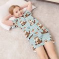 thumbnail image 6 of Silky Satin Kids' Pajama Set Breathable & Smooth Unisex Button-Down Pajamas Cute Otters in Various Poses, 6 of 8