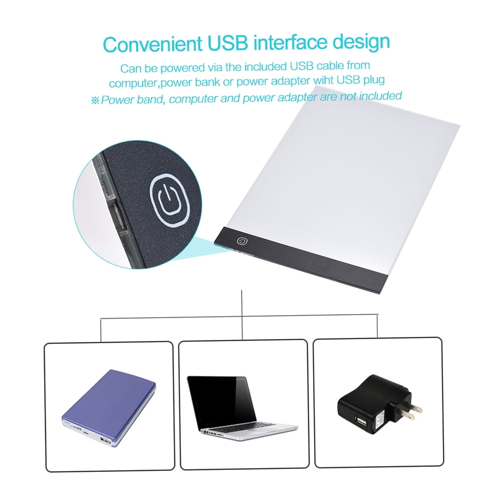 Drawing Tracer,Size L-ed Pad Size Led Pad Powered Adjustable Cartoon Panel Usb Powered Pad Box Panel A4 Size Cartoon Tattoo Pencil Panel U-sb Powered Wyan Koeb Ldhs