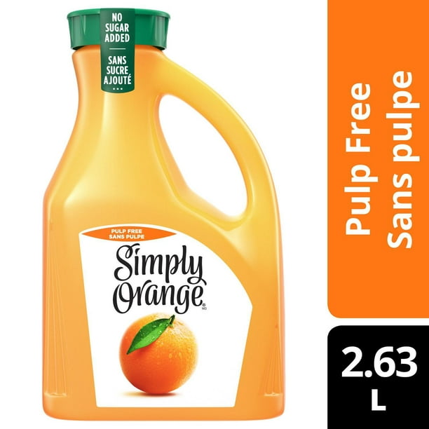 Jus Simply Orange sans pulpe 2.63L,