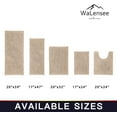 thumbnail image 3 of Walensee Non-Slip Bathroom Contour Rugs Chenille Soft Striped Plush Bath Mat, 20" x 24", Beige, 3 of 8