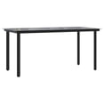 thumbnail image 5 of vidaXL 5 Piece Garden Dining Set Black Poly Rattan, 5 of 5