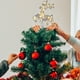thumbnail image 4 of Adorno para árbol de Navidad con forma de estrella y ciervo, adorno para árbol de Navidad con purpurina, diseño hueco de metal, cadena de luces con 10 bombillas incorporadas para decoración de, 4 of 6