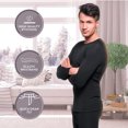 thumbnail image 4 of Rocky Men’s Heavyweight Thermal Underwear Set Insulated Top & Bottom Base Layer For Cold Weather, Heather Grey Medium, 4 of 6