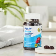 Equate Ashwagandha Non GMO Dietary Supplement Gummies, Mixed Berry, 60 Count, Compare to Goli Ashwagandha Gummies