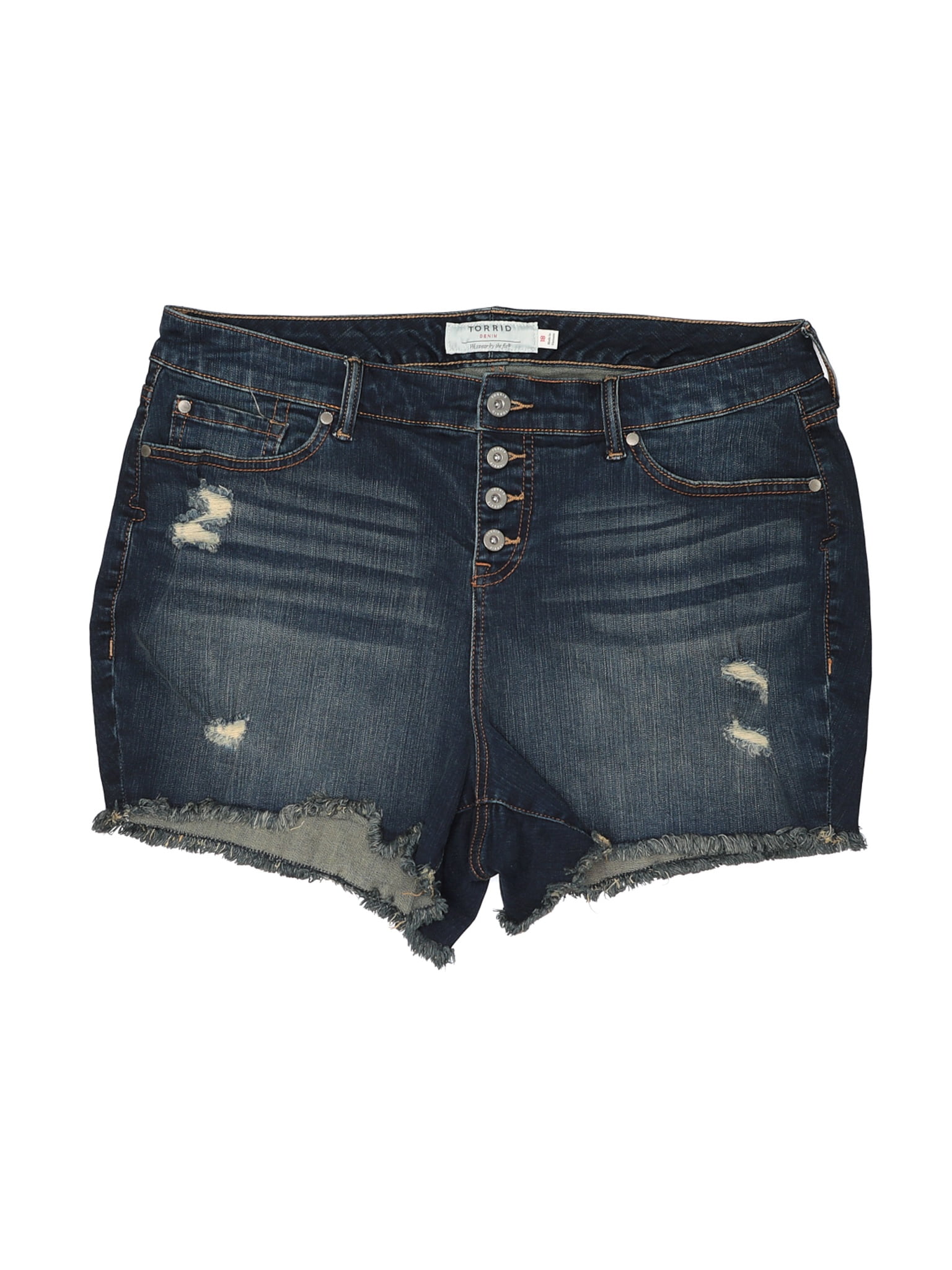 size 18 denim shorts