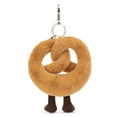 thumbnail image 2 of Official Jellycat Amuseables Pretzel Bag Charm 4" Plush, 2 of 4