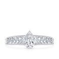 thumbnail image 4 of Certified Pear Lab Diamond Filigree Engagement Ring for Women - 0.6 Carat - EF-VS Grade, 925 Sterling Silver, US 4.00, 4 of 8