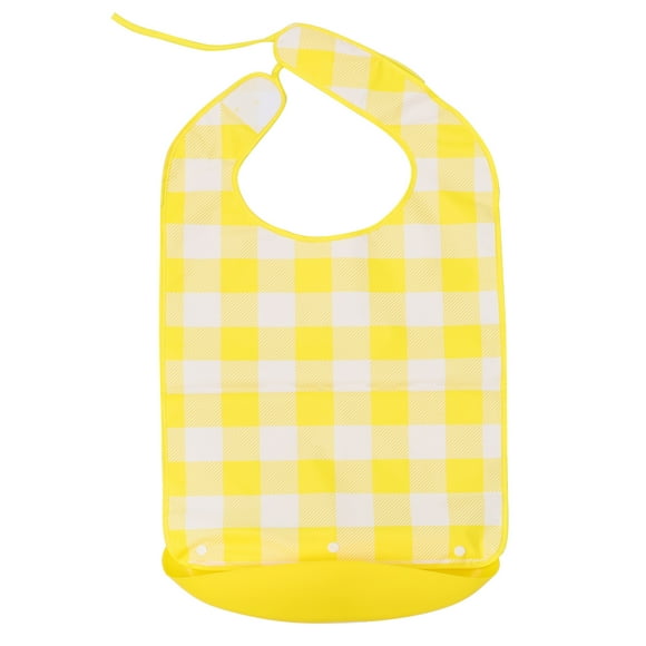 Gran adulto comiendo babero saliva toalla reutilizable protector de tela con catcher