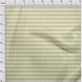 thumbnail image 3 of oneOone Viscose Jersey Lime Green Fabric Stripe & Leaves Artistic Sewing Craft Projects Fabric Prints By Yard 60 Inch Wide, 3 of 5