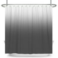 thumbnail image 5 of Lfeey Gray White Ombre Shower Curtain, Bathroom Waterproof Washable Fabric with Hooks, 72x84 Inches, 5 of 5