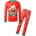 thumbnail image 2 of SSLR Family Matching Christmas Pajamas Sets Xmas Sleepwear Nightwear 2-Piece Pjs Tops+Pants, 2 of 8