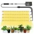 thumbnail image 2 of 4 Pack Led Grow Lights for Indoor Plants Full Spectrum WaterproofPlant Light Strip 10 Dimmable Levels 3 Working Modes Timer 3/9/12H Grow Lamp with Remote Control for Indoor Plant Growing, 2 of 8