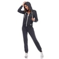 thumbnail image 2 of White Mark Women's French Terry Hoodie and Jogger Lounge Set, 2 of 5