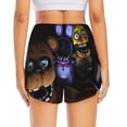 thumbnail image 2 of Lsque Five Nights At Freddy'S Printed Women's Running Shorts with Liner Pockets,Elastic Quick Dry Workout Athletic Gym Yoga Shorts,Womens High Waist Shorts-Medium, 2 of 9