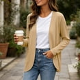 thumbnail image 5 of yillto Womens Cardigan Lightweight Soft Open Front Long Sleeve Casual Cardigans Coat with Pockets, 5 of 7