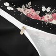thumbnail image 4 of Homewish Romantic Rose Skull Bedding for Teens, Pink Butterfly Floral Duvet Cover Full, Black Reversible, 3-Piece, 1 Duvet Cover and 2 Pillowcases, 4 of 6