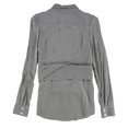 thumbnail image 2 of bar III Womens Faux Wrap Button Down Blouse, Black, XX-Small, 2 of 2