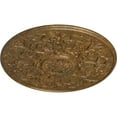 thumbnail image 3 of 33"OD x 1 3/4"P Versailles Ceiling Medallion (Fits Canopies up to 3 1/4"), Hand-Painted Rubbed Bronze, 3 of 6