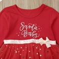 thumbnail image 4 of ITFABS Baby Girls Xmas Romper, Long Sleeve Round Neck Mesh Multi-Layer Jumpsuit, 4 of 6