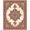 Brick Red Rust Orange Gray, Pattern 19, variant on ODIKA 8'x10' Washable Area Rug Distressed Southwestern Faded Stripes Border Kilim Navy Vintage Playful for King Size Bedroom Under Bed, Master Suite, Non-Shedding, Easy Care