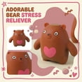 thumbnail image 6 of Stress Relief Cute Bear for Adults, Squishy Sensory for Anxiety, Therapeutic Calming Desk & Unique Easter Birthday Gift Black, 6 of 7