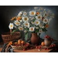 thumbnail image 3 of Skorokhod, Tatyana 14x12 Black Modern Framed Museum Art Print Titled - Still Life With A Bouquet Of Daisies, 3 of 5
