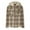 Khaki, variant on Fall Jacket Womens Women's Plaid Hooded Cardigan Top Jacket Gray M