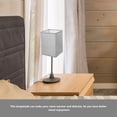 thumbnail image 3 of WASHWEPE 3 Pcs Small Linen Lamp Shade Square Design Light Diffusion for Home, 3 of 8