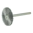 thumbnail image 2 of Miniature Stem-Mounted Wheel Brush, 1 in Dia., 0.003 in SS Wire, 37,000 rpm, 2 of 2