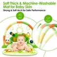 thumbnail image 5 of Baby Play Mat Baby Gym,Funny Play Piano Tummy Time Baby Activity Mat with 5 Infant Sensory Baby Toys, Music and Lights Boy & Girl Gifts for Newborn Baby 0 to 3 6 9 12 Months (Green), 5 of 6
