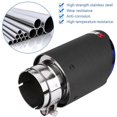 thumbnail image 2 of Embout de silencieux d'échappement mat en fibre de carbone pour voiture, 63 mm, 89 mm, 2 of 4