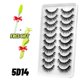 thumbnail image 1 of GROINNEYA Pestañas 3D Mink Lashes Fluffy Soft Wispy Natural Cross Extensión de pestañas Pestañas reutilizables Mink Pestañas postizas Maquillaje Dengxun unisex, 1 of 2