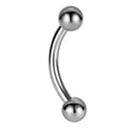 thumbnail image 3 of K-KED 5PCS G23 Titanium Curve Barbell Banana Cartilage Studs Ear Eyebrow Piercing 16G-16G 10mm, 3 of 6