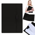 thumbnail image 2 of A5 Foldable Clipboard Folder, Clipboard With Clip And Strap, 360 Degree Folding File Cover, Portable Work Document Organizer for Office School Use Black 1Pcs, 2 of 7