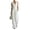 536#White, variant on Linen Jumpsuits for Women Dressy Wide Leg V Neck One-Piece Wrap High Waist Beach Wedding Bride Romper White 3XL