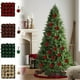 thumbnail image 1 of mfyjkho Paquete de 16 bolas navideñas de espuma con diseño de lazo para decorar el árbol (6 cm, juego de 16), 1 of 7